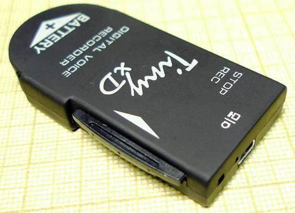 Цифровой диктофон  Edic-mini Tiny xD B68 - элементы управления