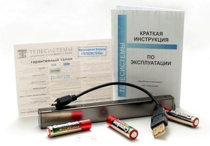 комплект поставки цифрового диктофона  Edic-mini Tiny16 U49