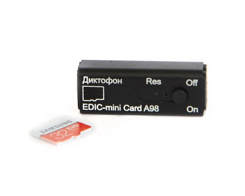 Диктофон цифровой Edic-mini CARD A98 Телесис