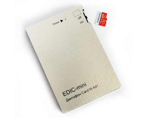 _Диктофон цифровой EDIC-mini Card16 A91 Телесис